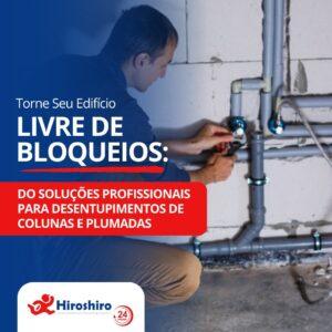 Em edifícios, a manutenção adequada das colunas e plumadas é essencial